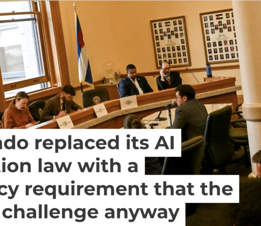 Colorado passed a landmark artificial intelligence law that was challenged in a federal lawsuit. AAron Ontiveroz/The Denver Post via Getty Images